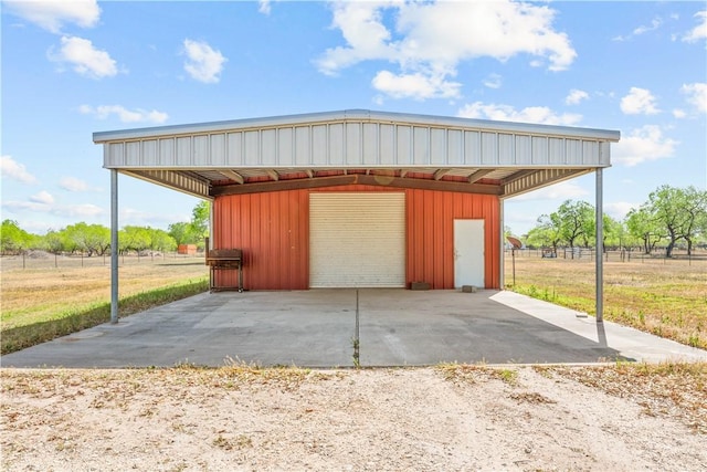 garage featuring a garage