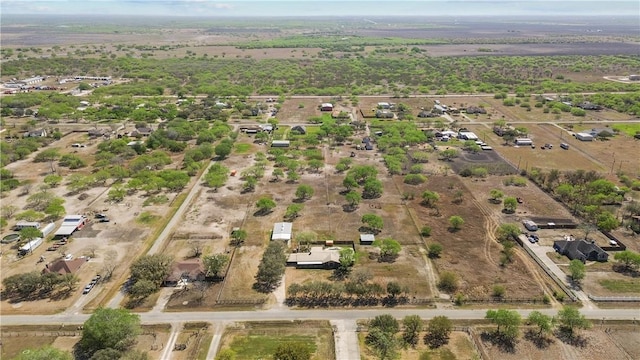 aerial view with a rural view