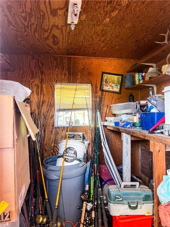 view of storage room