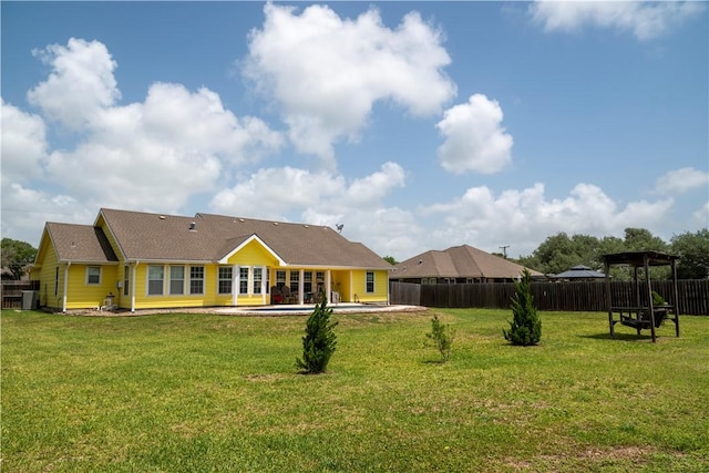 2562 Big Oak Ln, Ingleside, TX 78362 - rear view of property with french doors and a patio area