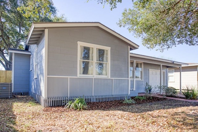 view of front of house featuring central AC unit