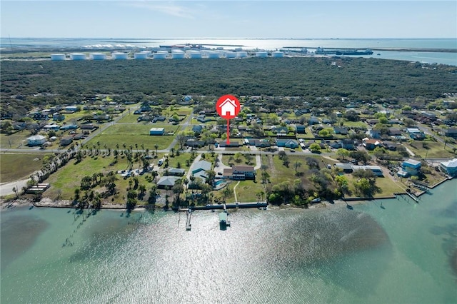 314 Inglewood, Ingleside, TX 78362 - aerial view featuring a water view