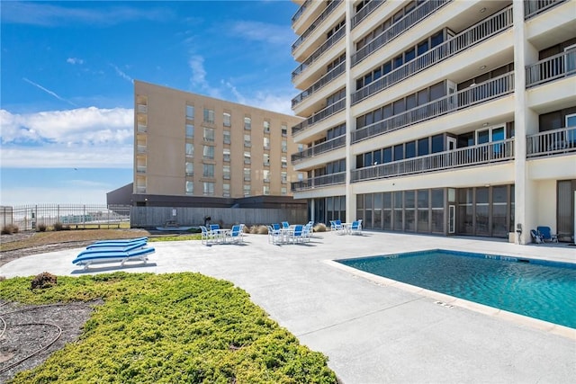 view of pool with a patio