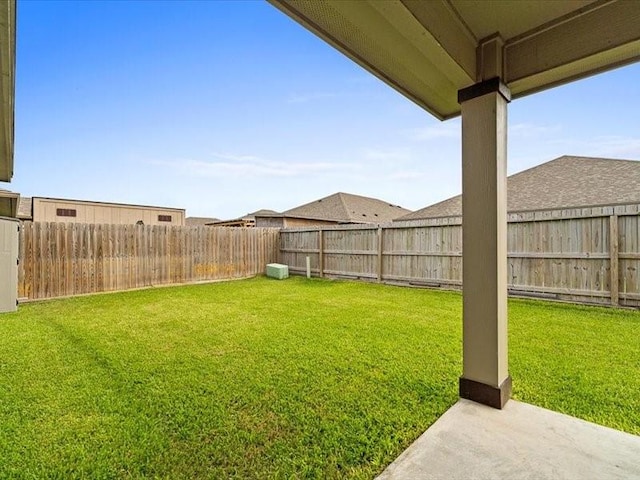 7717 Pruet Dr, Corpus Christi, TX 78414 - fenced backyard featuring a patio area