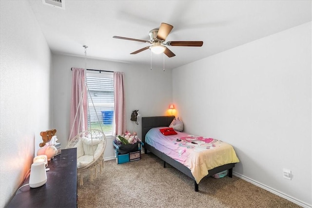 2673 Abbey Rd, Corpus Christi, TX 78415 - bedroom with carpet and ceiling fan