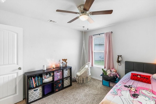 2673 Abbey Rd, Corpus Christi, TX 78415 - carpeted bedroom featuring ceiling fan
