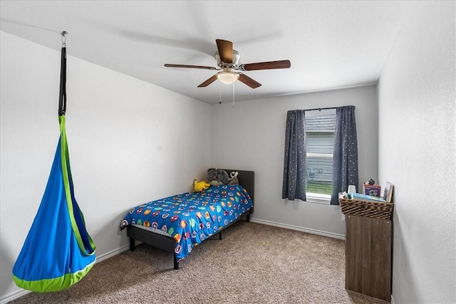 2673 Abbey Rd, Corpus Christi, TX 78415 - bedroom featuring carpet flooring, ceiling fan, and baseboards