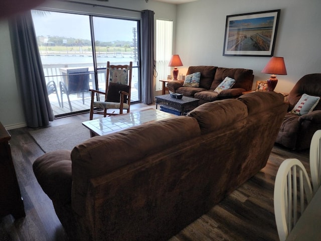 2292 N Fulton Beach Rd, Rockport, TX 78382 - living area featuring wood finished floors