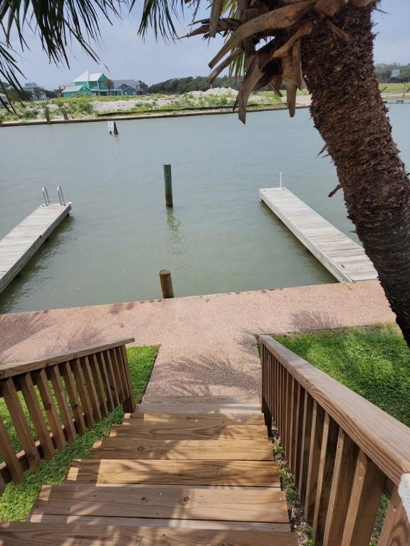 2292 N Fulton Beach Rd, Rockport, TX 78382 - dock area featuring a water view