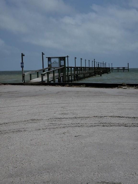 2292 N Fulton Beach Rd, Rockport, TX 78382 - dock with view of water and beach