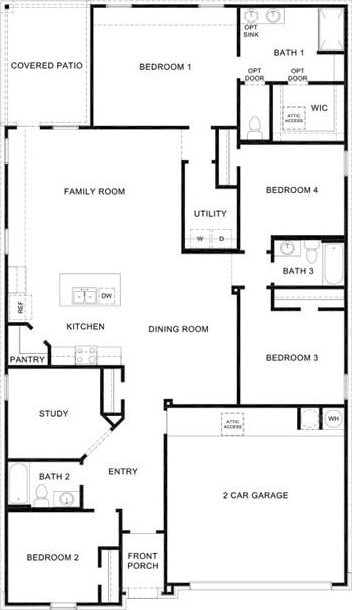 3014 Stone Creek Dr, Corpus Christi, TX 78410 - property floor plan