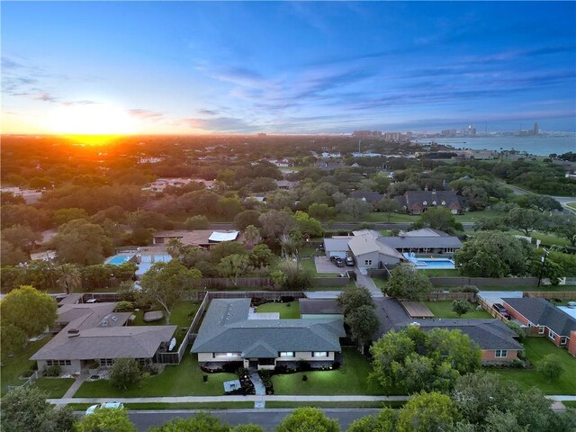 130 Alta Plz, Corpus Christi, TX 78411 - aerial view of residential area with a large body of water