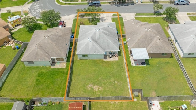 4384 Summer Wind Dr, Corpus Christi, TX 78413 - aerial view of property and surrounding area with property boundaries highlighted