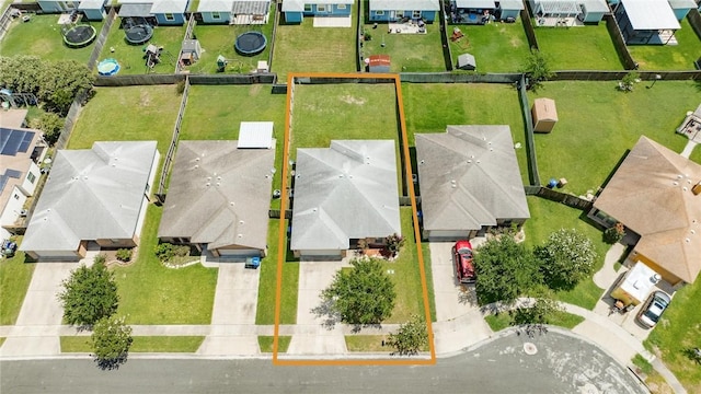 4384 Summer Wind Dr, Corpus Christi, TX 78413 - aerial view of residential area with property boundaries highlighted