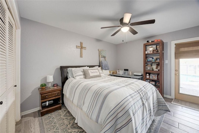 108 Lost Creek Dr, Portland, TX 78374 - bedroom featuring a ceiling fan and baseboards