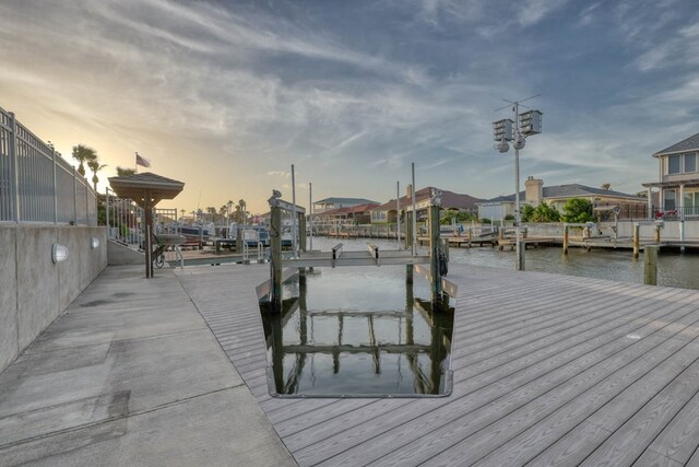 view of dock