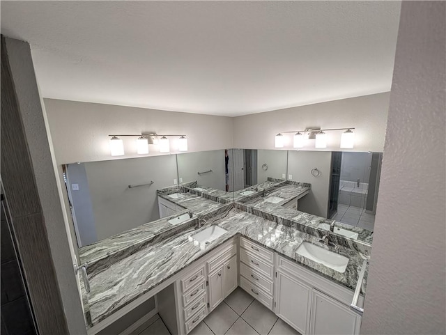 100 Lone Oak St, Portland, TX 78374 - bathroom featuring double vanity and tile patterned flooring