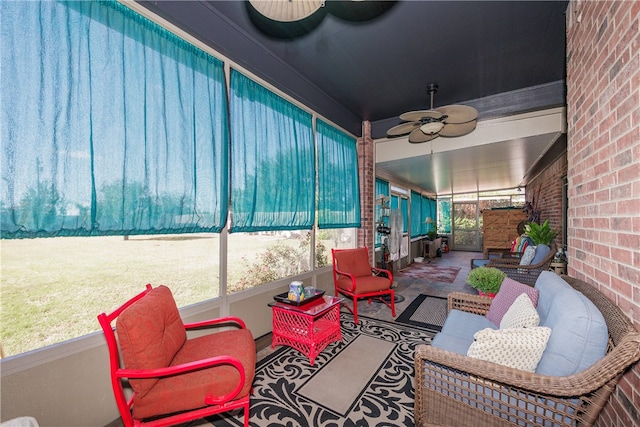 sunroom / solarium featuring plenty of natural light