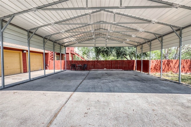 view of horse barn