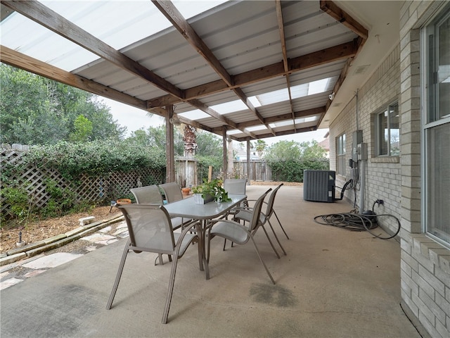 view of patio / terrace with cooling unit