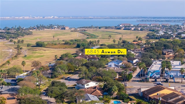 6845 Aswan Dr, Corpus Christi, TX 78412 - aerial view of residential area featuring a nearby body of water
