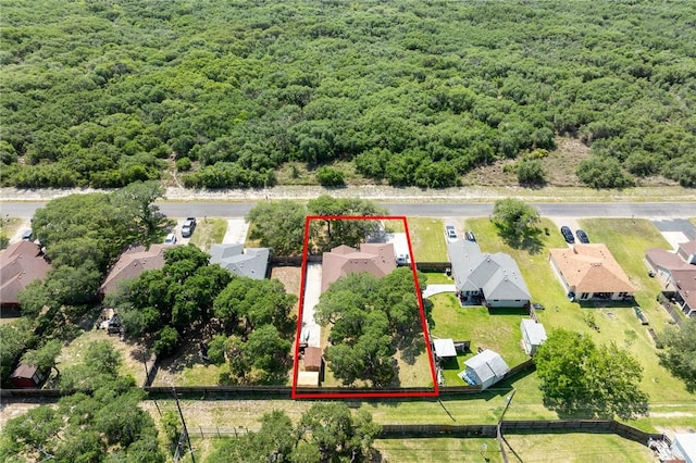 109 Starlight, Ingleside, TX 78362 - drone / aerial view with a wooded view and a residential view
