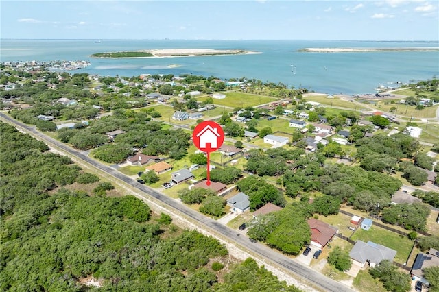 109 Starlight, Ingleside, TX 78362 - birds eye view of property with a water view