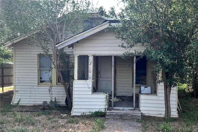 view of bungalow-style house