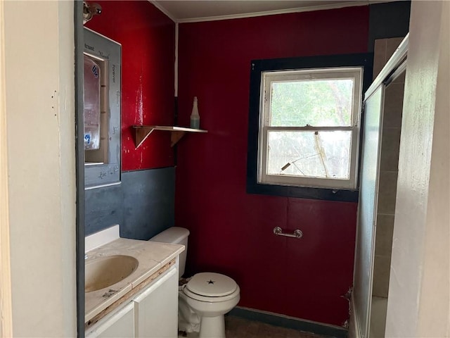 1210 King David Dr, Three Rivers, TX 78071 - full bathroom featuring a shower with door and vanity