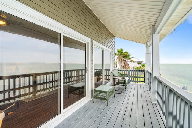 110 Bayshore Dr, Ingleside, TX 78362 - deck featuring a water view