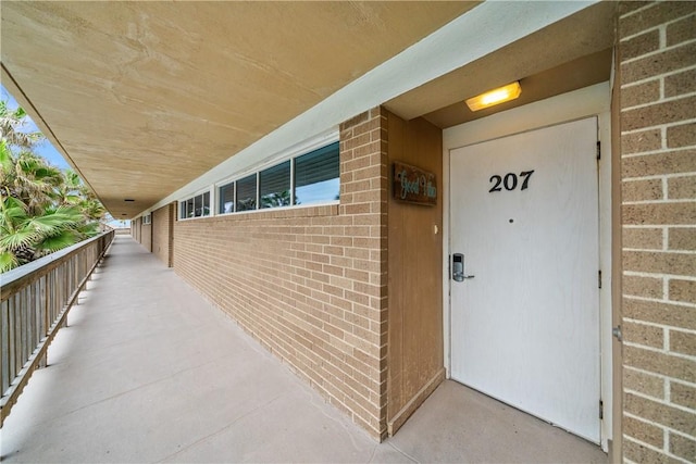 view of entrance to property