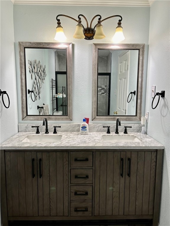 bathroom with vanity