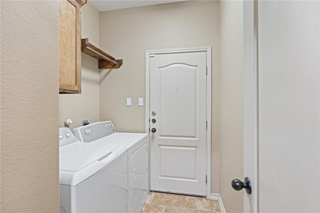 10813 Julianna Dr, Corpus Christi, TX 78410 - washroom featuring washing machine and dryer and cabinet space