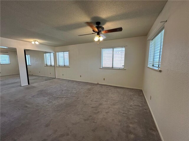 1662 Spicewood Dr, Corpus Christi, TX 78412 - interior space featuring a textured ceiling, ceiling fan, and a healthy amount of sunlight