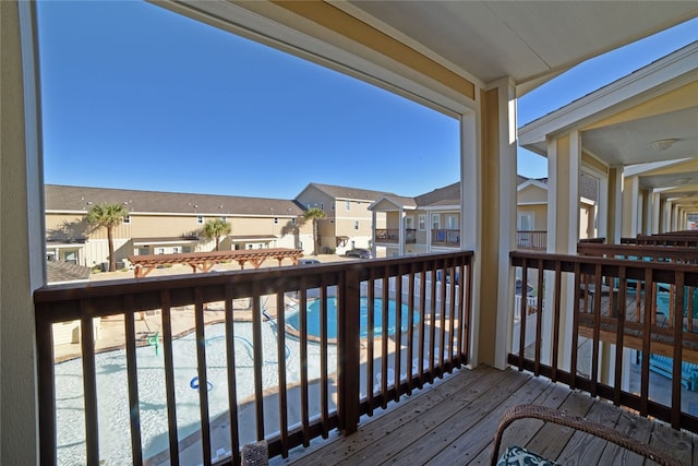 view of balcony