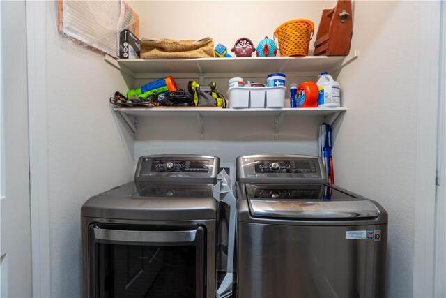 11766 Fm 70, Robstown, TX 78380 - laundry area featuring separate washer and dryer