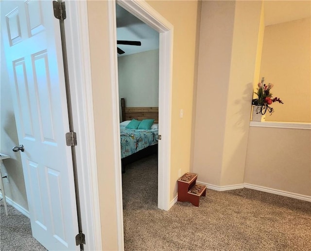 14878 Granada Dr Unit 502, Corpus Christi, TX 78418 - corridor with carpet flooring and baseboards
