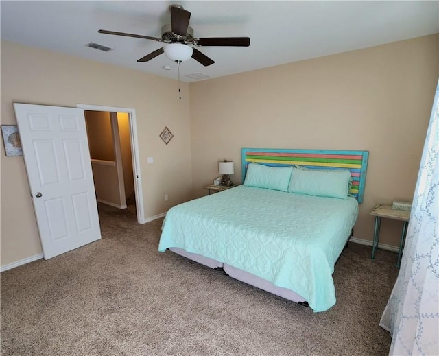 14878 Granada Dr Unit 502, Corpus Christi, TX 78418 - bedroom with carpet floors, visible vents, and baseboards