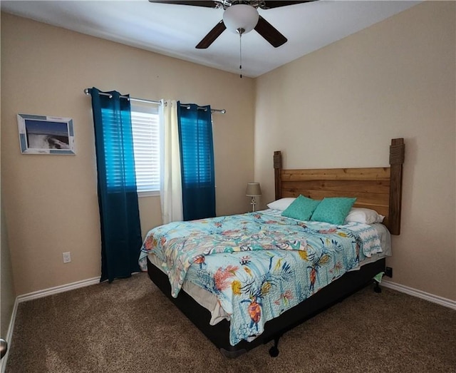 14878 Granada Dr Unit 502, Corpus Christi, TX 78418 - bedroom featuring a ceiling fan, baseboards, and carpet