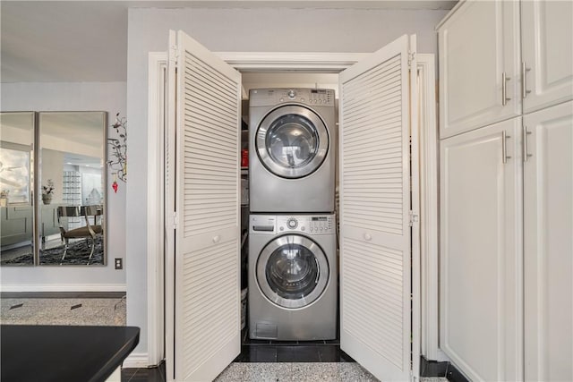 1400 Ocean Dr Unit 1104A, Corpus Christi, TX 78404 - laundry area featuring stacked washer / drying machine