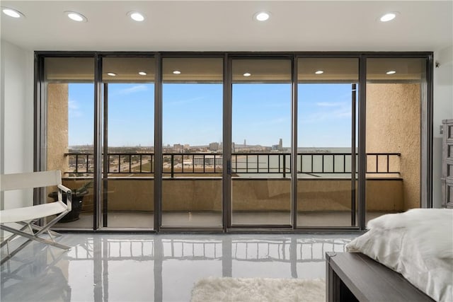 1400 Ocean Dr Unit 1104A, Corpus Christi, TX 78404 - bedroom with recessed lighting and multiple windows