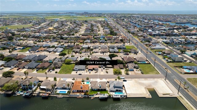 15269 Caravel Dr, Corpus Christi, TX 78418 - aerial view of residential area with a nearby body of water