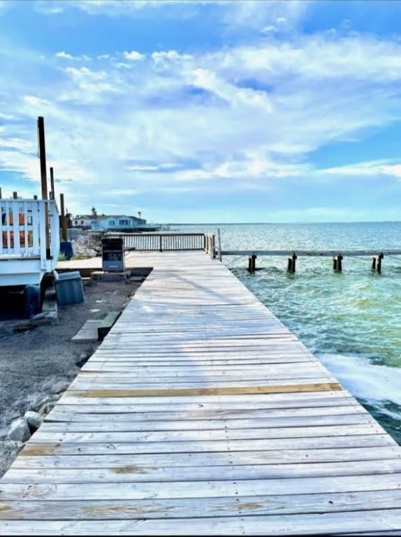 1878 Bay Shore Dr, Rockport, TX 78382 - dock area featuring a water view