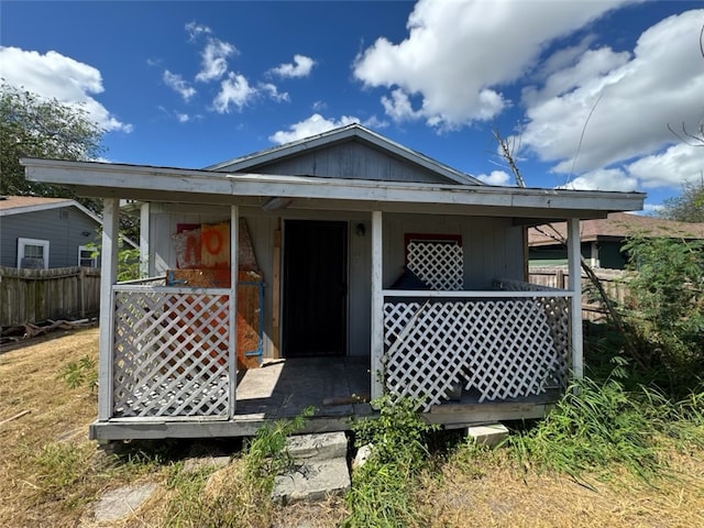 view of rear view of house