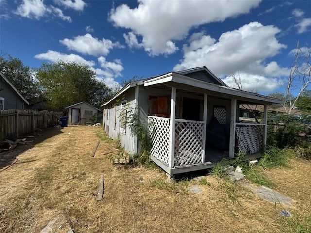 view of side of home