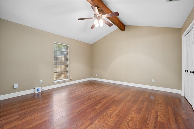 11809 Lori Dr, Corpus Christi, TX 78410 - empty room with ceiling fan, wood finished floors, and baseboards