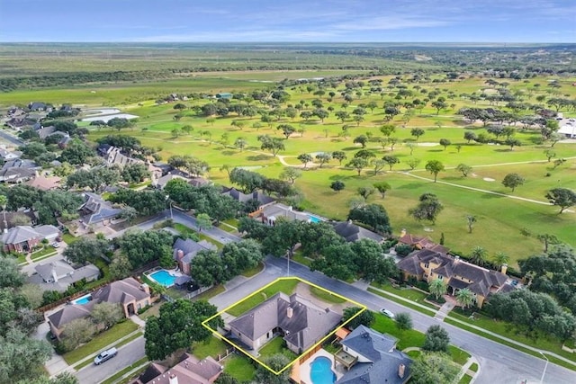 4217 Spring Creek Dr, Corpus Christi, TX 78410 - aerial view with view of golf course and a residential view