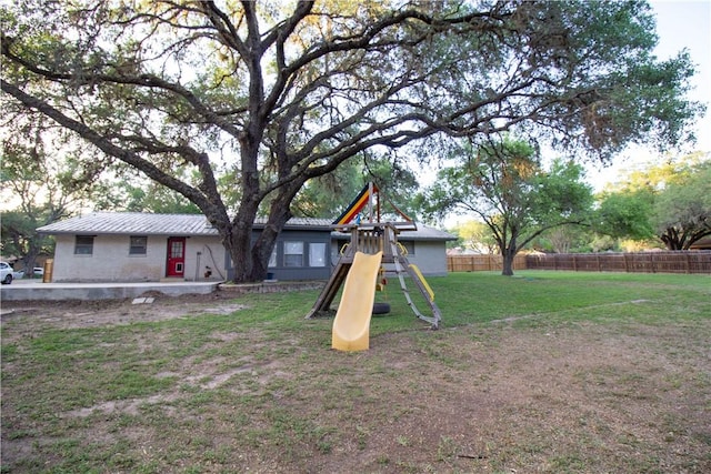 33 Encino Loma, Beeville, TX 78102 - view of yard featuring a playground