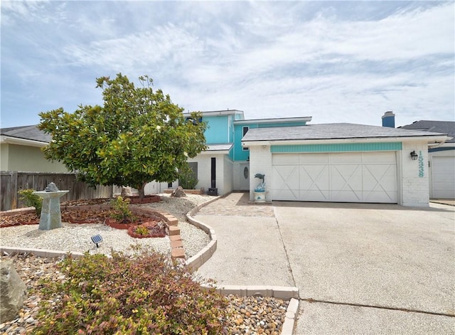 view of front of house featuring a garage