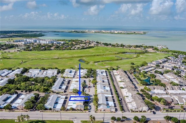 27 Townhouse, Corpus Christi, TX 78412 - aerial view of residential area with a large body of water and a local golf course